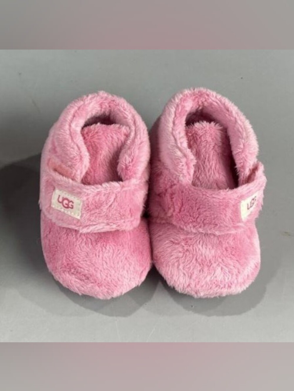 UGG Bixbee Pink Fuzzy Baby Slippers Size 2/3 NIB MSRP $39.99 - Picture 5 of 10